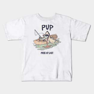 Free At Last Pup Kids T-Shirt